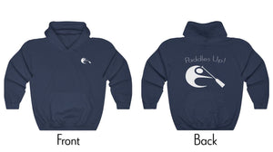 Dragon Boat Heavy Pullover Hoodie - Navy | Paddles up! | Dragon Boat Gear Gift | egans-creek.com
