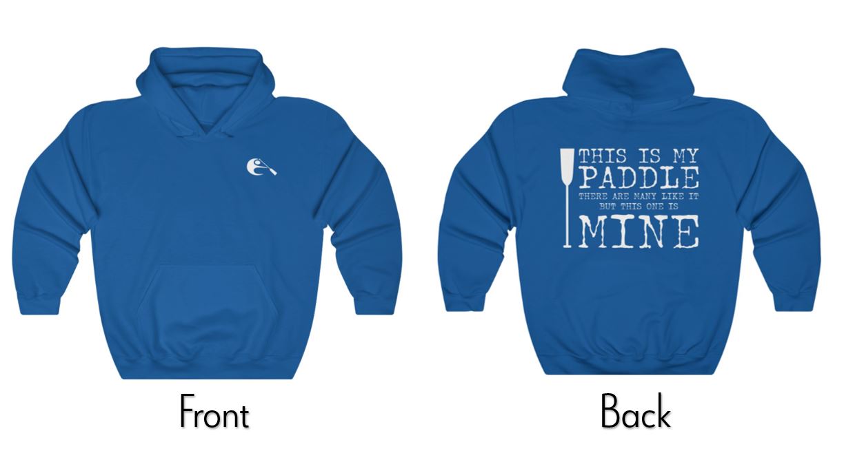 Dragon Boat Heavy Pullover Hoodie - Navy | This is My Paddle | Unusual Gift Ideas | egans-creek.com