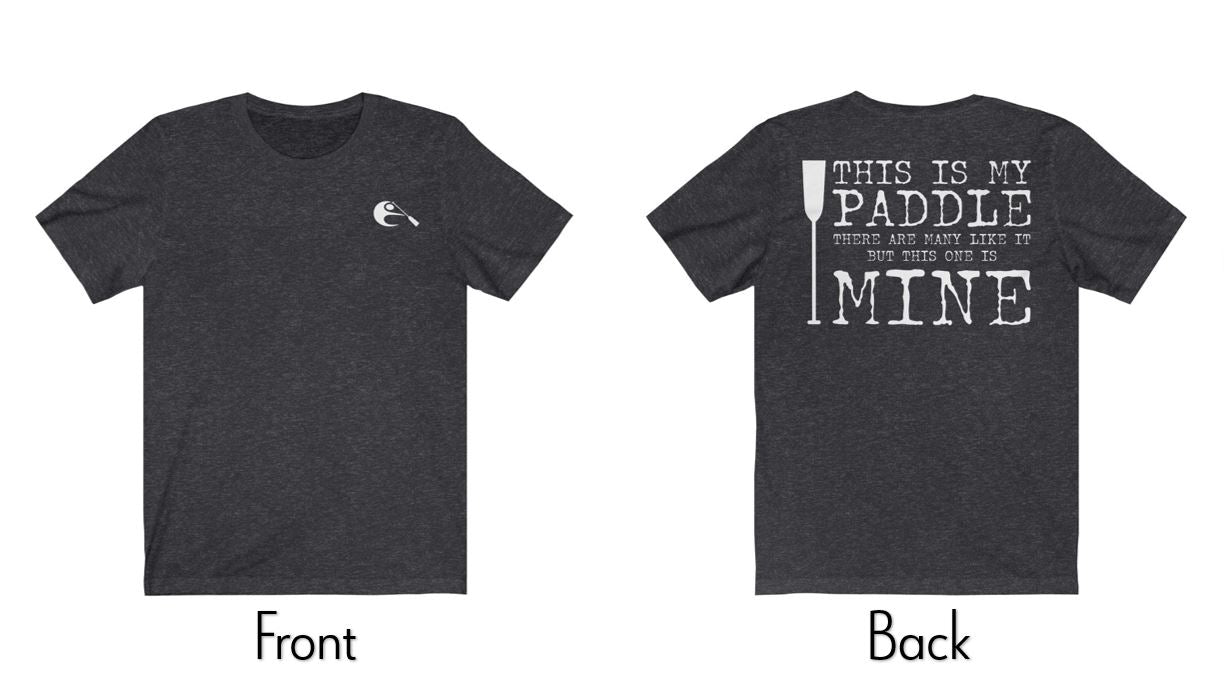 Dragon Boat T-shirt - Dark Heather Grey | This is My Paddle | Military and Dragon Boat Gift | egans-creek.com