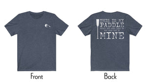 Dragon Boat T-shirt - Heather Navy | This is My Paddle | Great Water Sport Gift Idea | egans-creek.com