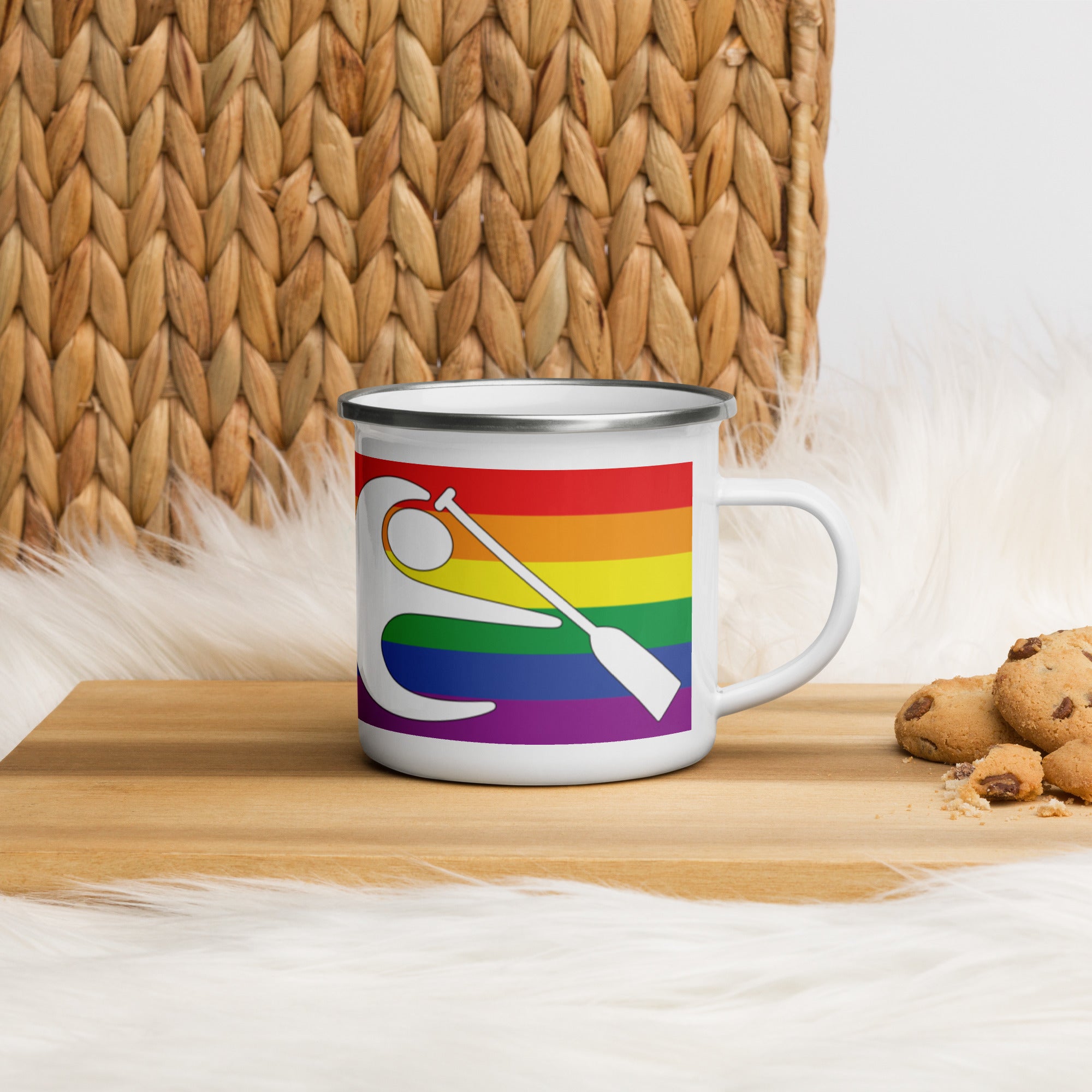 Paddles Up For Pride! What a great gift idea! Every Dragon Boat racer needs a unique mug. This one is lightweight, durable and multifunctional. They can use it for their favorite beverage or a hot meal, and attach it to their bag for easy access. 