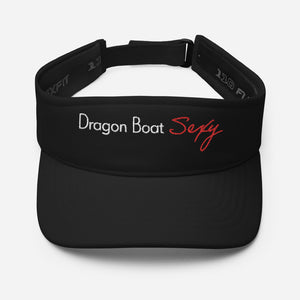 Unisex Black Visor | Dragon Boat Sexy | Excellent Gift Ideas