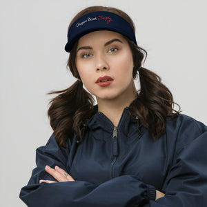 Women's Navy Blue Visor | Dragon Boat Sexy | Proclaim your Dragon Boat Sexiness!