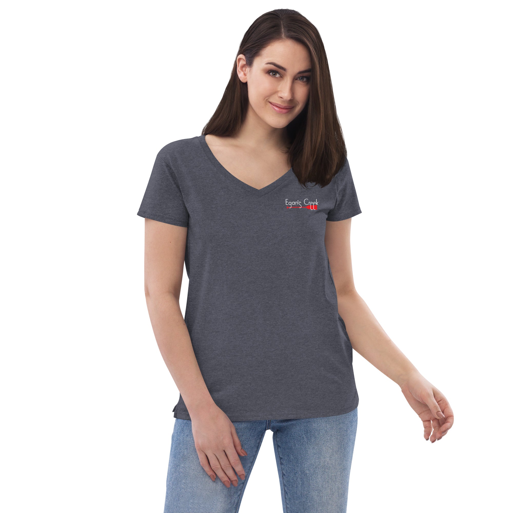 Women’s recycled v-neck t-shirt - Kickass Mom